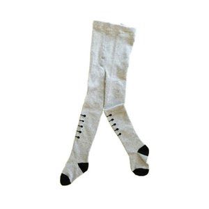 The Bamboo Design Baby Tights Size 6-18 Months Bamboo Cotton Blend Grey Laces